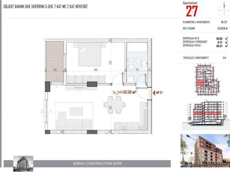 Appartamento 1+1 in vendita, Shehu 2 Residence, Paskuqan