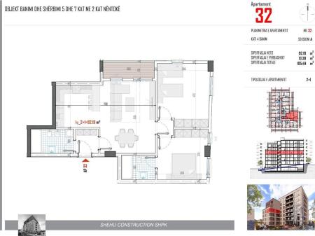 Vendesi in vendita Appartamento 2+1, Shehu 2 Residence, Paskuqan