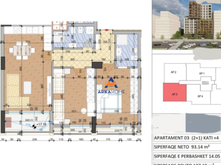FOR SALE APARTMENT 2+1+BALCONY "LAPRAKE" 192,942 EURO