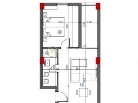 Shitet Apartament 1+1, Ali Demi, 120,000 Euro.
