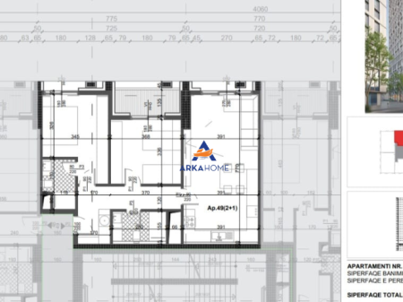 VENDESI APPARTAMENTO 2+1+BALCONI "FILIGREE TOWER, VIA XHANFIZE KEKO" 247.500 EURO