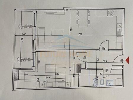 Appartamento 1+1. Lago Secco, Tirana.