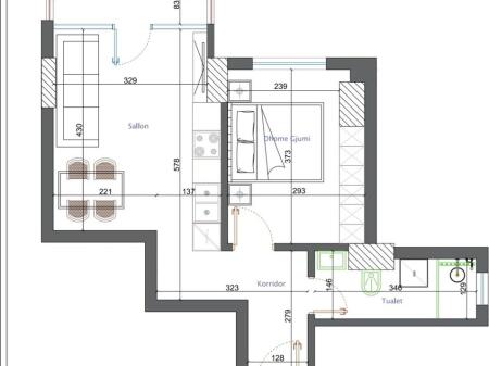 Appartamento 1+1 in Astir in Vendita.