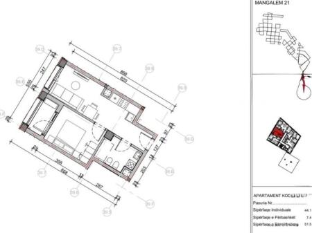 SHITET APARTAMENT 1+1 ALI DEMI 86.000 EURO