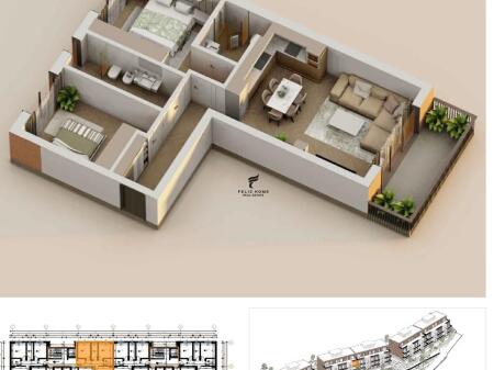 SHITET APARTAMENT 2+1+2 TEG 212.400 EURO