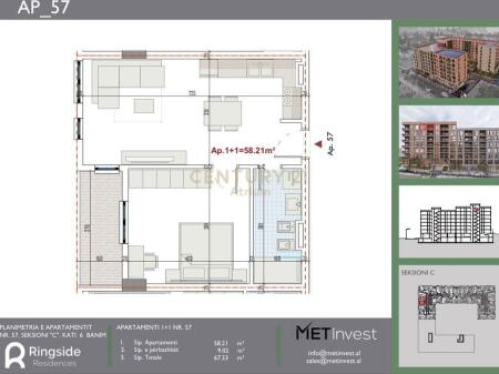 APPARTAMENTO 1+1 IN VENDITA PRESSO RINGSIDE RESIDENCE, PASKUQAN!