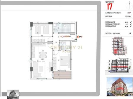 APPARTAMENTO 2+1+2 IN VENDITA A PASKUQAN