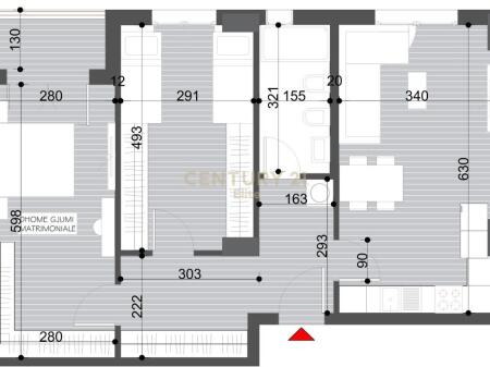 Shitet, Apartament 2+1+Post Parkimi, Kamez 75,000 €
