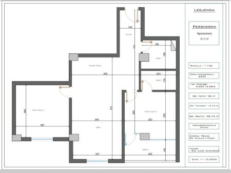 🏡 Apartament 2+1+2 për Shitje – Komuna e Parisit