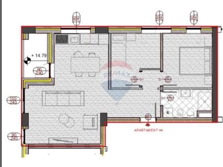 2+1 apartment for sale in Kinostudio, near TV Klan