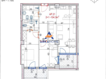 VENDESI APPARTAMENTO 2+1+BALCONE "VIA IBRAHIM PASHE BUSHATLLIU, DON BOSKO" 186.150 EURO