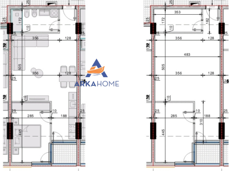 SHITET APARTAMENT 1+1+BALLKON "GOLEM" 82.800 EURO