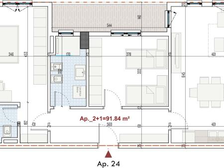 Super 2+1 apartment for sale in Paskuqan