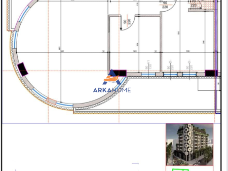 SHITET APARTAMENT 2+1+2 BALLKONE "ALI DEMI,TE MARKET SPAR " 306.020 EURO