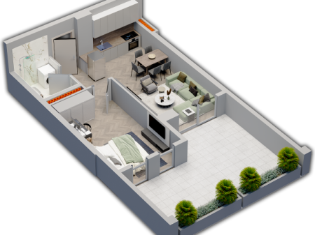 In vendita, Appartamento 1+1, Univers City, Tirana