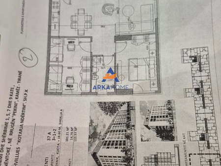 SHITET APARTAMENT 3+1 "RRUGA PEKINI, KAMEZ" 93.000 EURO