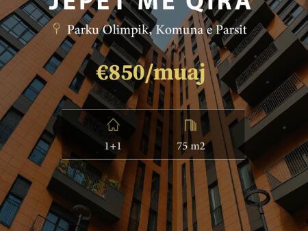 Jepet apartament me qira 1+1 Parku Olimpik,Komuna e Parisit