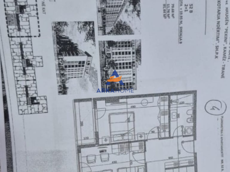 SHITET APARTAMENT 2+1 "RRUGA PEKINI, KAMEZ" 74.000 EURO