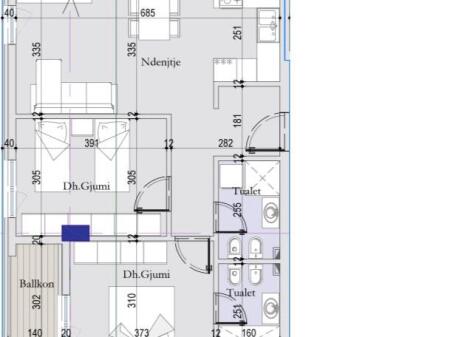 SHITET APARTAMENT 2+1 RRUGA 29 NENTORI 122.360 EURO