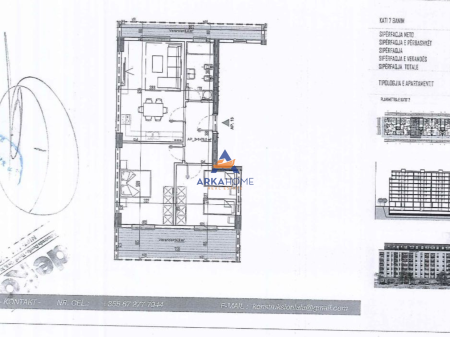 SHITET APARTAMENT 2+1+BALLKON "RRUGA ALEKSANDRIA,KAMEZ" 79.376 EURO