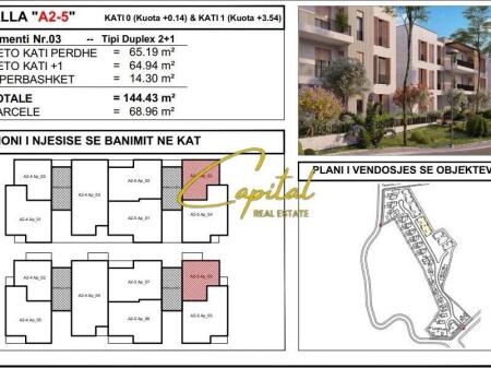 SHITET APARTAMENT 2+1 MJULL-BATHORE 360.000 EURO