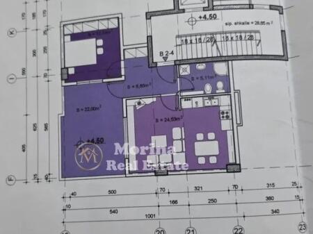 Shitje, Apartament 1+1+Ballkon Kati 1, 84.63 m² 155.000 € (Tek teleferiku)