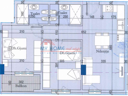 Apartament 2+1 ne Shitje Ish Dogana Tirane