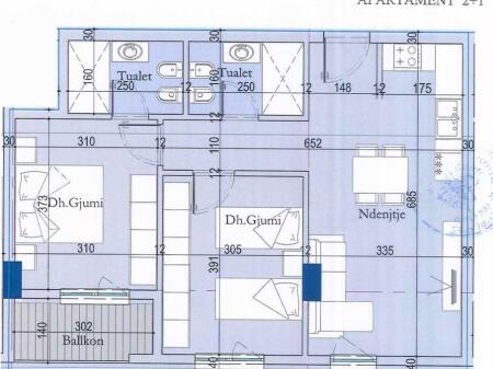 Shitet, Apartament 2+1+2, Kompleksi Tirana Entry 2