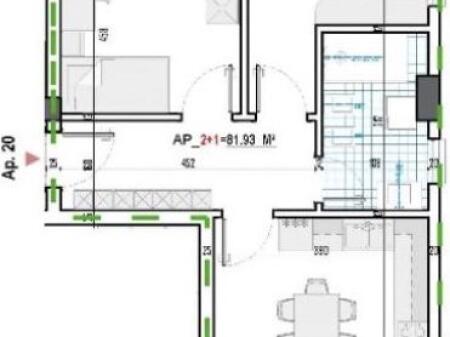 KAMEZ APARTAMENTE 2+1 750 euro/m2!