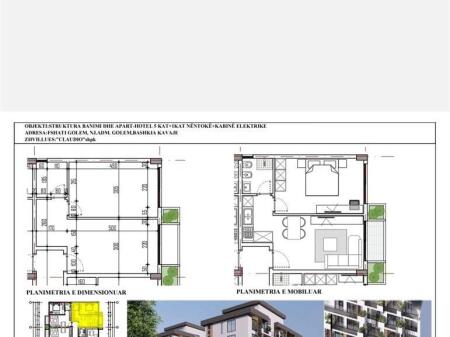 SHITET APARTAMENT 1+1 NË GOLEM – 1,200 €/m²