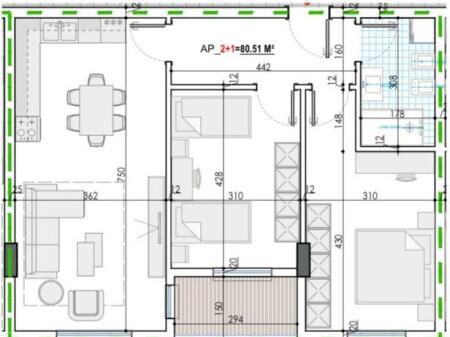 !! SHITET !! Apartament 2+1 ne Kamez.