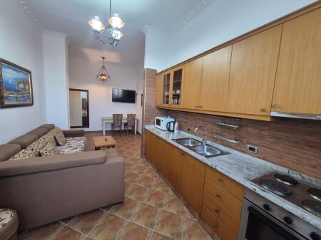 1+1, at the embassy block Kavaja street, price 600 euro