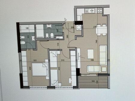 Shitet apartament 2+1 tek Univers city Tirane (ID 41211948)