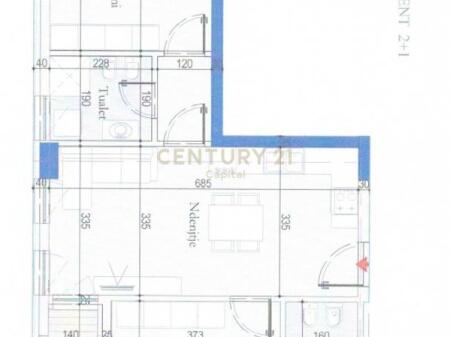 Shesim apartament 2+1+2 tek Tirana Entry!