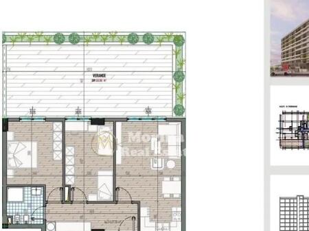 Shitet Apartament 2+1+verande, “Univers City” 132.500 Euro