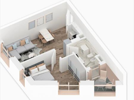 Super apartment ready to live in at Kadiu residence!