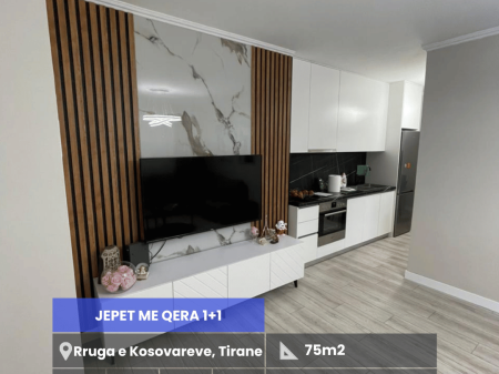 Jepet me Qera Apartament 1+1 Rruga e Kosovareve