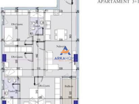 SHITET APARTAMENT 3+1 "RRUGA BARDHYL, PËRBALLË OSLOS" 162000€