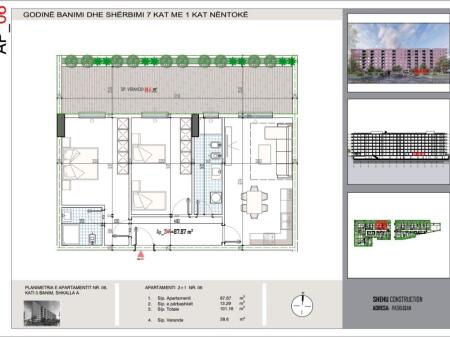 2+1 con veranda, a Paskuqan, 125 mila euro