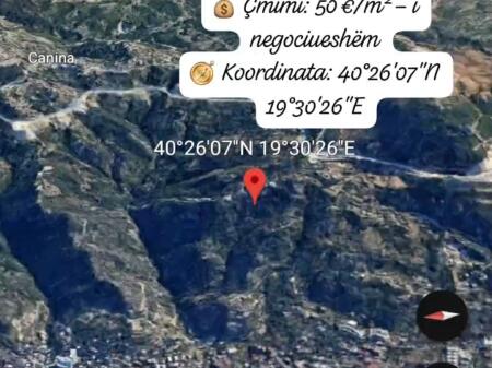 🏞️ SHITET TOKË NË KANINË – POSHTË RESTORANTIT “SHPELLA E FIKUT”