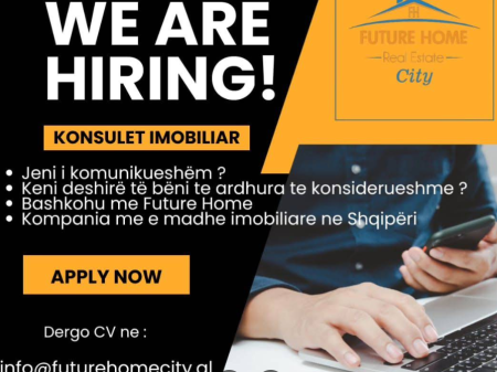 Tirane, ofrohet vend pune AGJENT/E IMOBILIAR