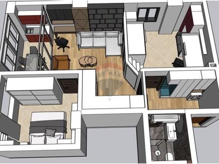 Furnished 2+1 apartment