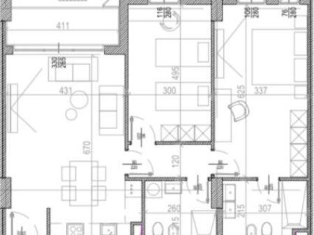 SHITET APARTAMENT 2+1 RIVER SIDE RESIDENCE 242.720 EURO