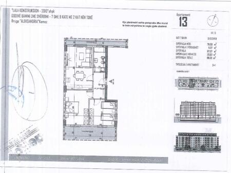 💥 OPPORTUNITY- APARTMENT 2+1 FOR SALE – Aleksandria Street, Kamëz!