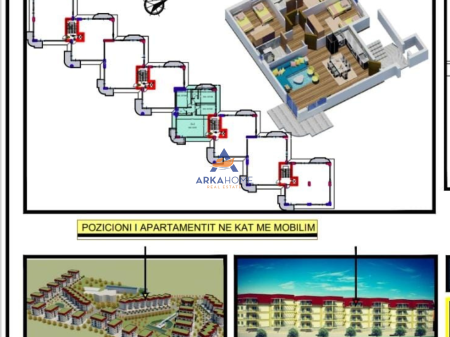 SHITET APARTAMENT 3+1+BALLKONE "LAKE LAND, FARKË" 344.000 EURO