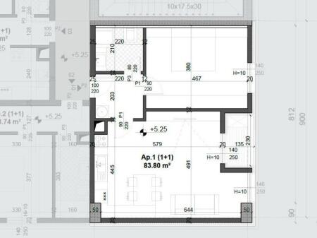 SHITET APARTAMENT 1+1 ISH FUSHA E AVIACIONIT 124.000 EURO