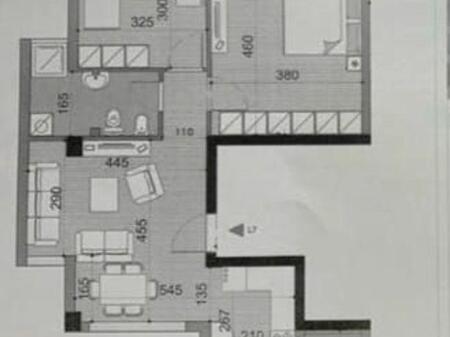 Shitet apartament 2+1+2 Ballkone në zonën e Liqenit të Thatë, pranë Hotel Radisson.