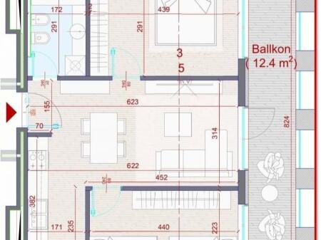 Appartamento In Vendita 2+1 a Zogu i zi (ID B120772) Tirana