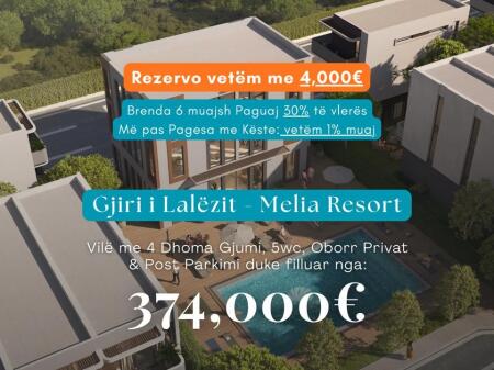 📌REZERVO ME VETËM 4,000€ VILË LUXURY 📍*Gjiri i Lalëzit - Melia Resort* | *374,000€*