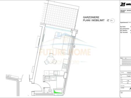 For sale, studio apartment, at Grand Complex, Tirana.